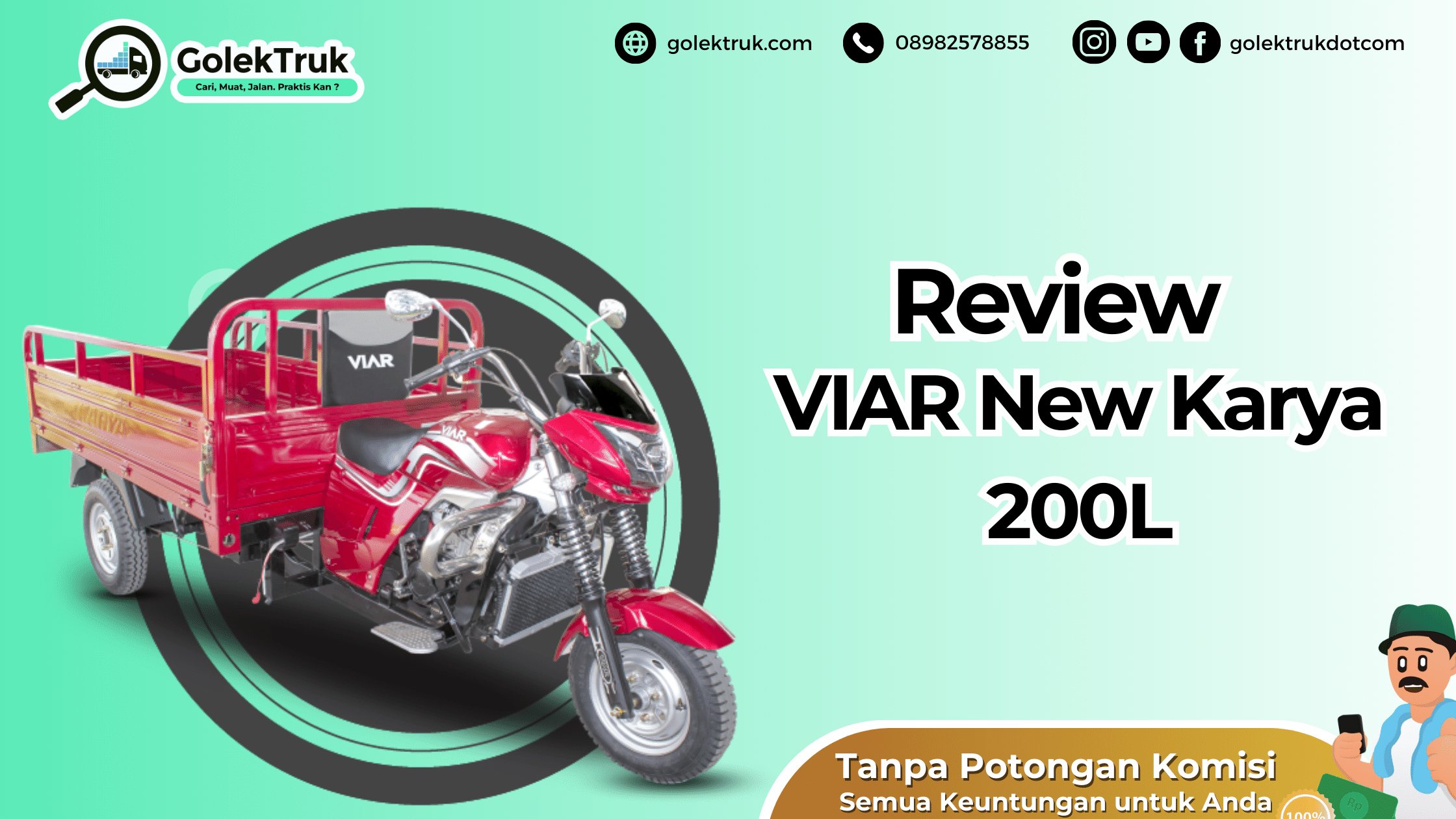 Review Viar New KARYA 200 L Spesifikasi Detail Lengkap GolekTruk