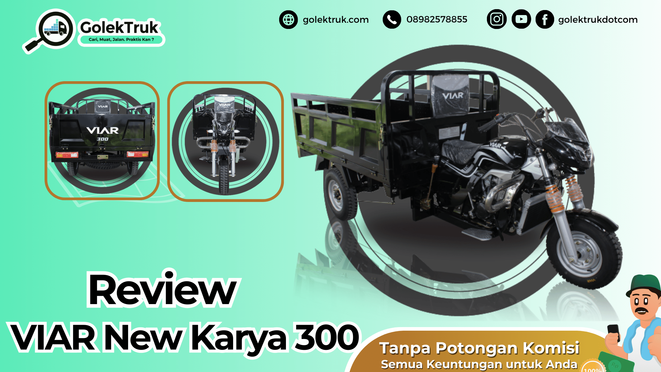 Review Viar Karya Spesifikasi Detail Lengkap Golektruk Blog