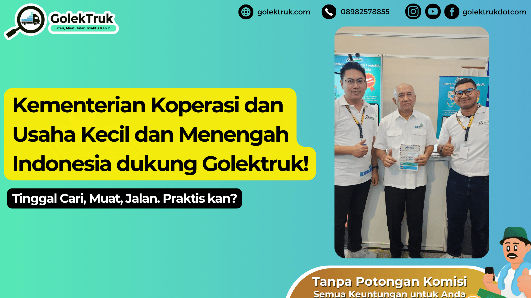 Kementerian Koperasi dan Usaha Kecil dan Menengah Indonesia dukung Golektruk!
