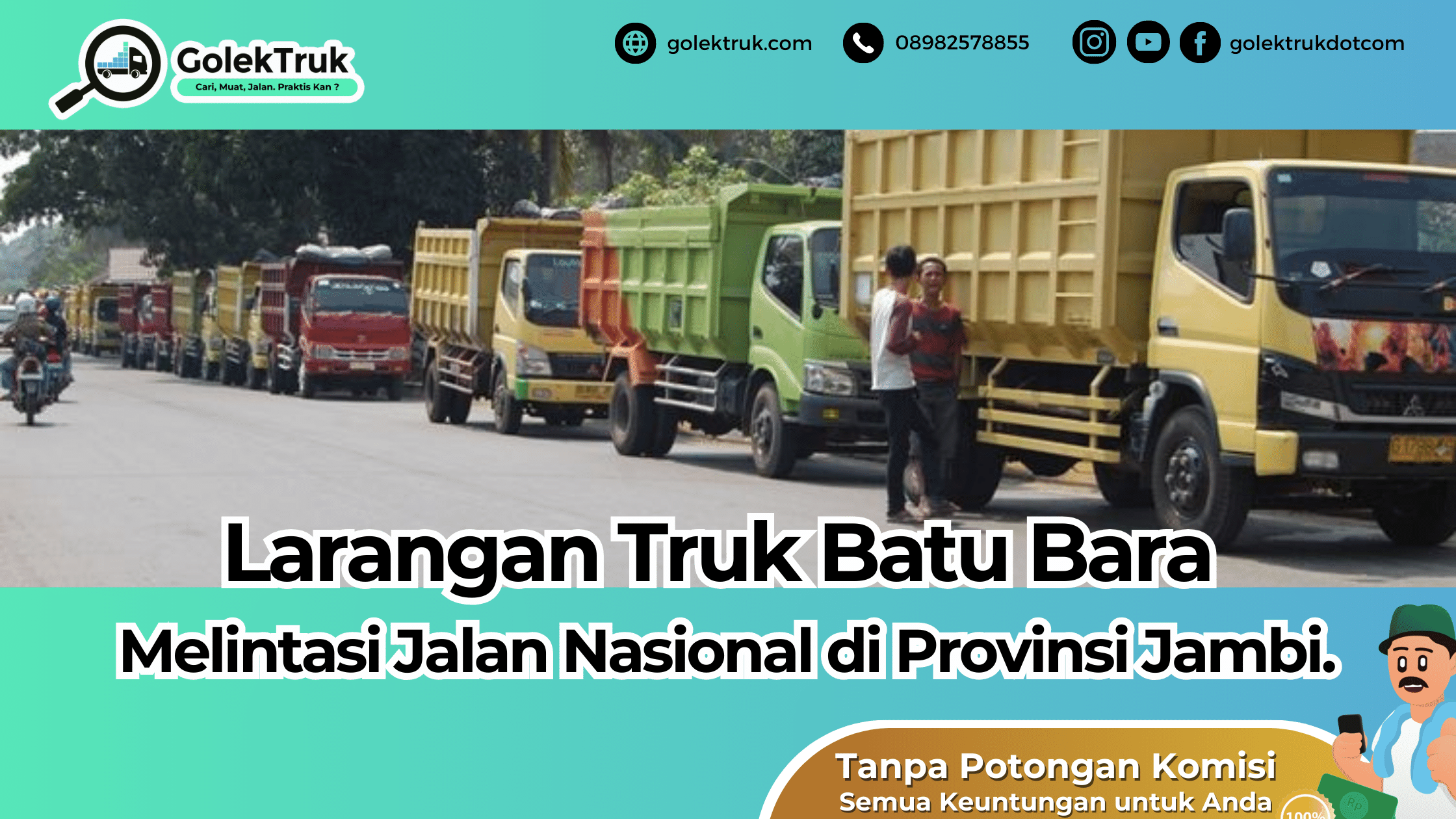 Larangan Truk Batu Bara Melintasi Jalan Nasional Di Provinsi Jambi ...