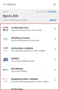 Pilih Metode Pembayaran